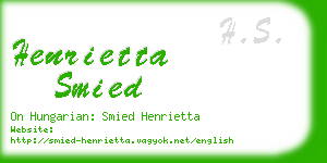 henrietta smied business card